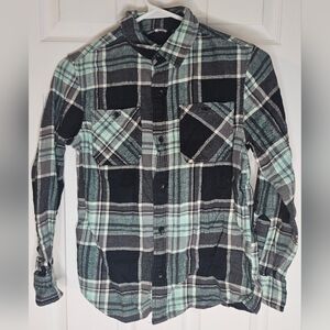 Boy's Long Sleeve Flannet Shirt.  Size Small